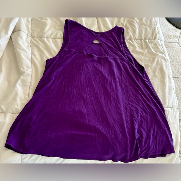 A-Line Hawaii made Purple Sleeveless Women's Top - Picture 6 of 7